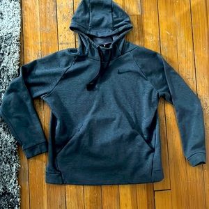 Nike hoodie grey , size large